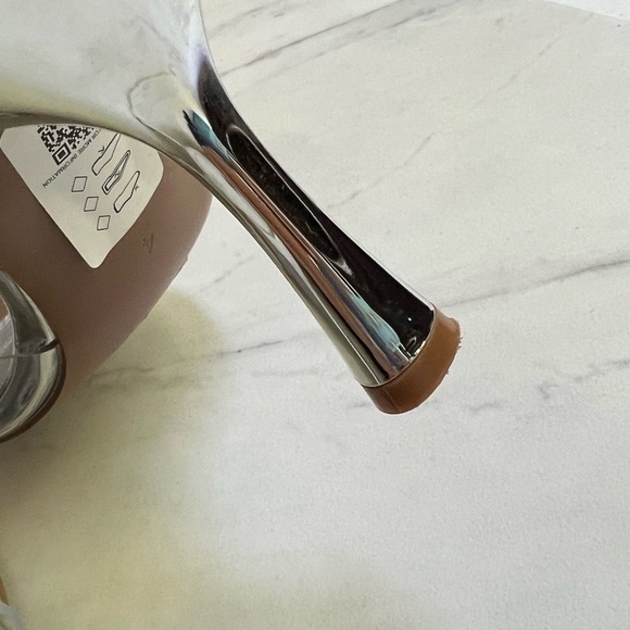 ASOS Rhinestone Embellished Bow Slingback Stiletto Shoes - Clear Size 6 WIDE FIT - Picture 8 of 11